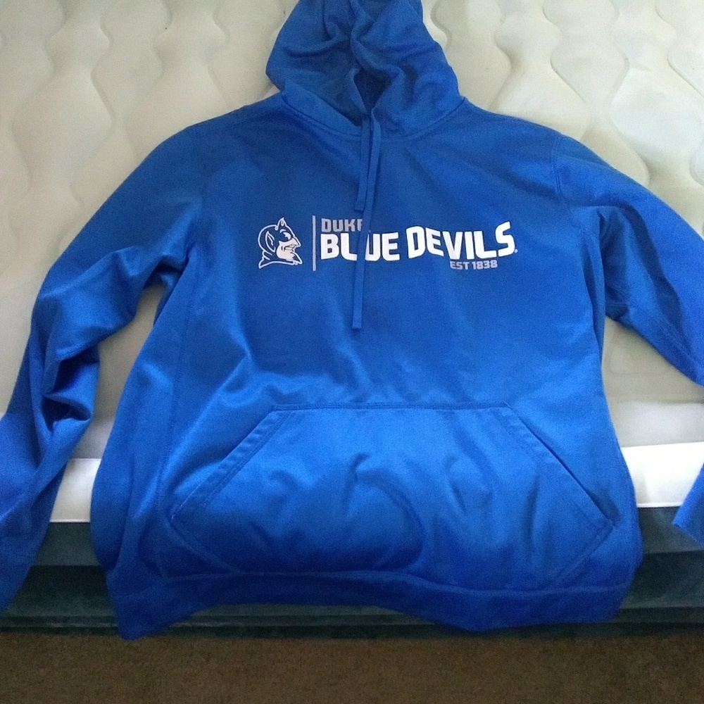 Blue hoodie